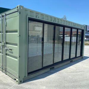 Modified 20FT container office with Glass door & AC