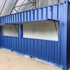 Blue 20′ container for sale